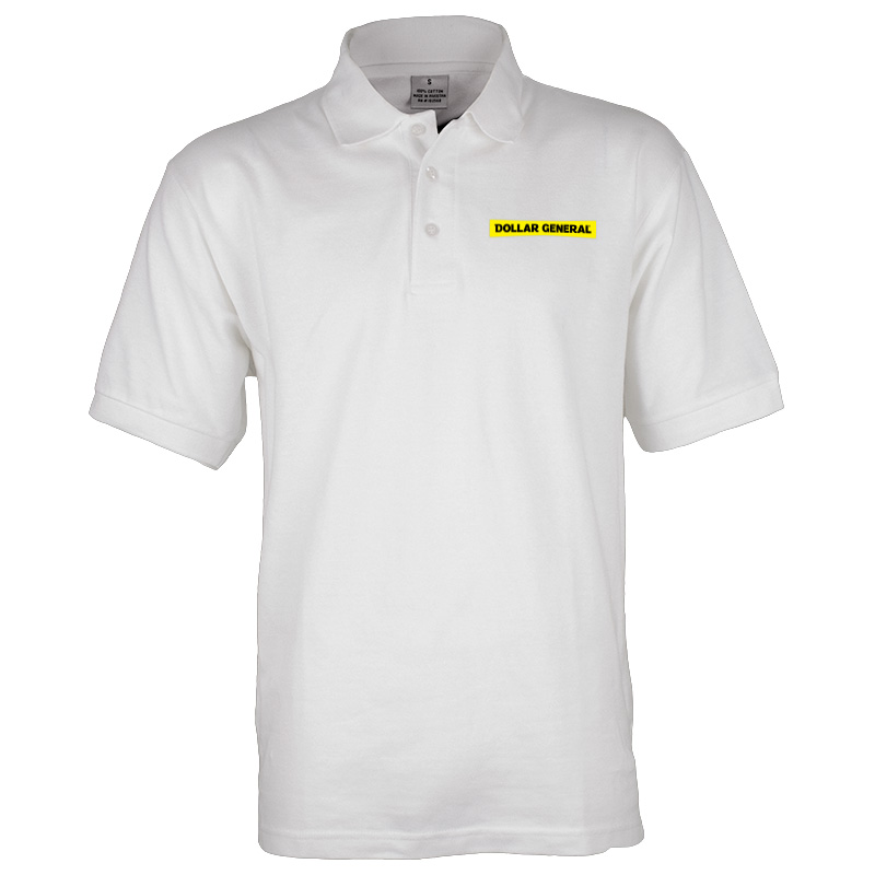 Dollar General Employee DG Yellow Box Logo > Men's Blended Polo