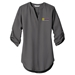 Ladies 3/4 Sleeve Tunic Blouse - WPN LOGO - DGW PROGRAM:DG15W-BLACK:DG15W-BK-2