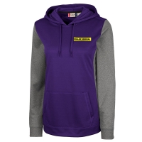 Ladies Colorblock Hooded Pullover - Box Logo