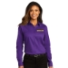 Ladies Long Sleeve React Colored Twill  - DGL PROGRAM:DG202B-BURGUNDY:DG202B-BU-1