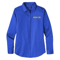 Ladies Long Sleeve React Colored Twill  
