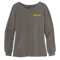 Ladies Luxe Jewel Neck Top