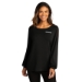 Ladies Luxe Jewel Neck Top  - DGL PROGRAM:DG204BT-BLACK:DG204BT-BK-1