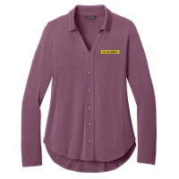 Ladies Luxe Knit Button Tunic 