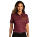Ladies Short Sleeve React Colored Twill  - DGL PROGRAM:DG201B-BURGUNDY:DG201B-BU-1