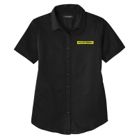 Ladies Short Sleeve React Twill