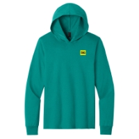Men's Core Cotton Long Sleeve Hooded Tee - Pinched Penny Logo