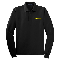 Mens Long Sleeve Blend Polo Extended Sizes 