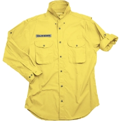 Mens Long Sleeve Fishing Shirt - Tonal Logo 