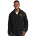Men's Raglan Hooded Jacket - Fleet Logo - DGF PROGRAM:DG17F-BLACK:DG17F-BK-1