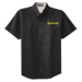 Men's Short Sleeve Easy Care Twill  - DGL PROGRAM:DG186B-BLACK:DG186B-BK-1
