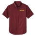 Men's Short Sleeve React Colored Twill - DGL PROGRAM:DG199B-BURGUNDY:DG199B-BU-1