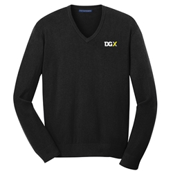 Mens V-neck Sweater - DGX Logo 