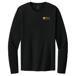 Mens Easy Cotton Long Sleeve Tee - HOLA Logo 