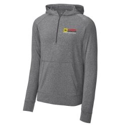 Mens Stretch 1/2 Zip Hoodie - AAERG Logo 