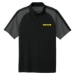 Performance Pique Colorblock Polo - DGL PROGRAM:DG282B-BLACK/GRAY:DG282B-BKGY-2