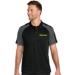 Performance Pique Colorblock Polo - DGL PROGRAM:DG282B-BLACK/GRAY:DG282B-BKGY-2
