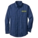 Port Authority® Micro Tattersall Easy Care Shirt - DGL PROGRAM:DG162B-GRAY:DG162B-GY-2