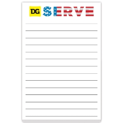 Souvenir Sticky Note Pad - SERVE Logo 