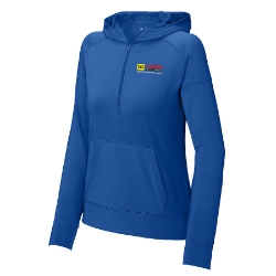 Womans Stretch 1/2 Zip Hoodie - AAERG Logo 