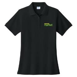 Womens Blended Polo - Market  Logo 
