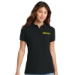 Women's Blended Polo - DGL PROGRAM:DG319B-BLACK:DG319B-BK-1