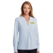 Women's Brooks Brothers Open Neck Blouse - DGL PROGRAM:DG236B-BLACK:DG236B-BK-1