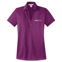 Women's Fine Jacquard Polo - pOpshelf Logo