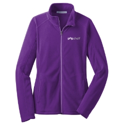 Womens Microfleece Jacket - pOpshelf Logo 