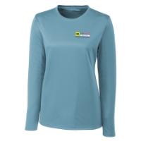 Women's Performance Long Sleeve Tee - SERVE Logo