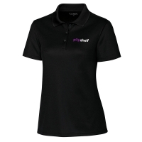 Women's Spin Pique Polo - pOpshelf Logo