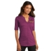 Women's Stretch Heather Open-Neck Polo - DGL PROGRAM:DG256B-GRAPHITE:DG256B-GH-1