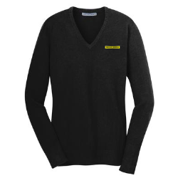 Womens V-neck Blended Sweater 