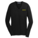 Women's V-neck Blended Sweater - DGL PROGRAM:DG70B-BLACK:DG70B-BK-2