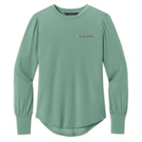 Womens Stretch Long Sleeve Blouson Top