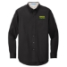 Men's Long Sleeve Easy Care Twill Extended Sizes - DGL PROGRAM:DG8M-BLACK:DG8M-BK-9