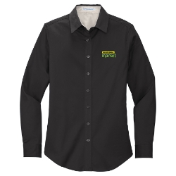 Womens Long Sleeve Easy Care Twill Extended Sizes 