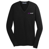 Women's V-Neck Blended Sweater - pOpshelf Logo