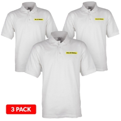DG Employee Blended Polo 3 Pack - White 